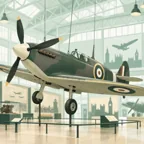 Spitfire in a hangar